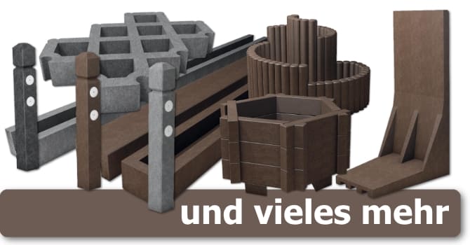 Kunststoff-Rundpfosten, Kunststoff-Vierkantpfosten, Kunststoff-Pfähle, Kunststoff-Bretter, Kunststoff-Balken, Paddockplatten, Kunststoff-Terrassenbeläge Rundpfosten, Vierkantpfosten, Pfähle, Bretter, Balken, Paddockplatten, Terrassenbeläge
